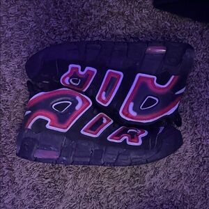 Vibrant Black and Red Kids Sneakers